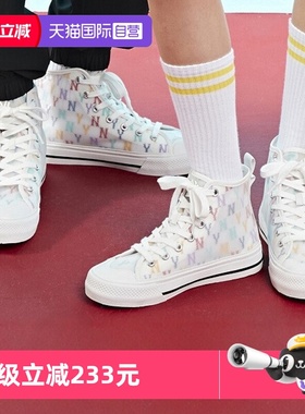 【自营】MLB美职棒板鞋男女鞋复古老花运动鞋高帮休闲鞋3ACVCMM2N