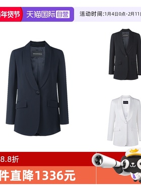 【自营】阿玛尼EMPORIO ARMANI女士修身西装西服上衣0NG3DT 02003
