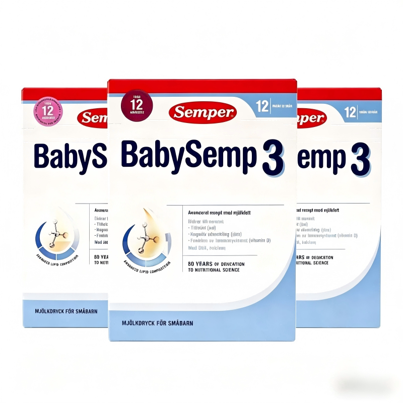 【自营】semper森宝3段瑞典婴幼儿配方奶粉6-12月800g*3盒装