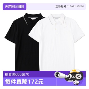 Klein网球穿搭男宽松翻领POLO衫 Calvin 亏本清仓 CK上衣 自营