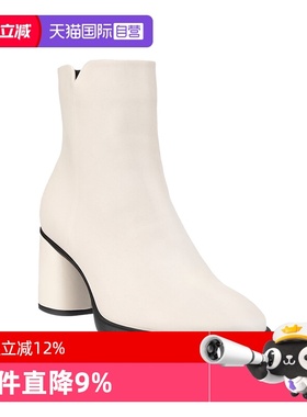 【自营】Ecco/爱步女靴时尚舒适侧拉链短筒时装靴粗跟皮靴 222613