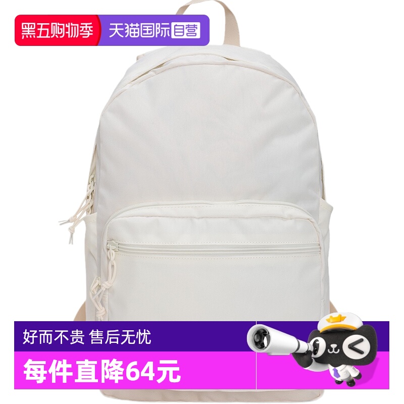 【自营】CONVERSE匡威男女款通勤书包米白色双肩背包10020533-A06