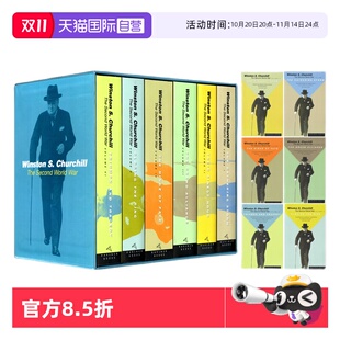丘吉尔二战回忆录 自营 World 6册礼盒装 The Winston 英文原版 Churchill Second 历史战争章节小说巨著 War