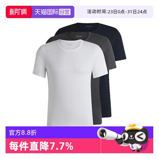 BossT恤短袖 Hugo 男 雨果博斯打底衫 圆领T恤50475284 美式 自营