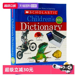 英英词典 Scholastic Children Dictionary 学乐儿童字典英文原版 提升拼写技巧趣味单词附带同义词英语工具书图解字典 自营