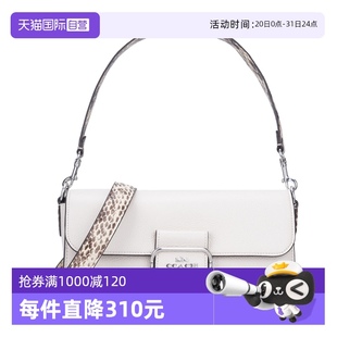 蔻驰女士皮质单肩斜挎手提包单肩包 自营 COACH