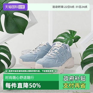 24夏季 牛仔舒适休闲鞋 MLB男女情侣厚底增高老爹鞋 3ASHBC 自营