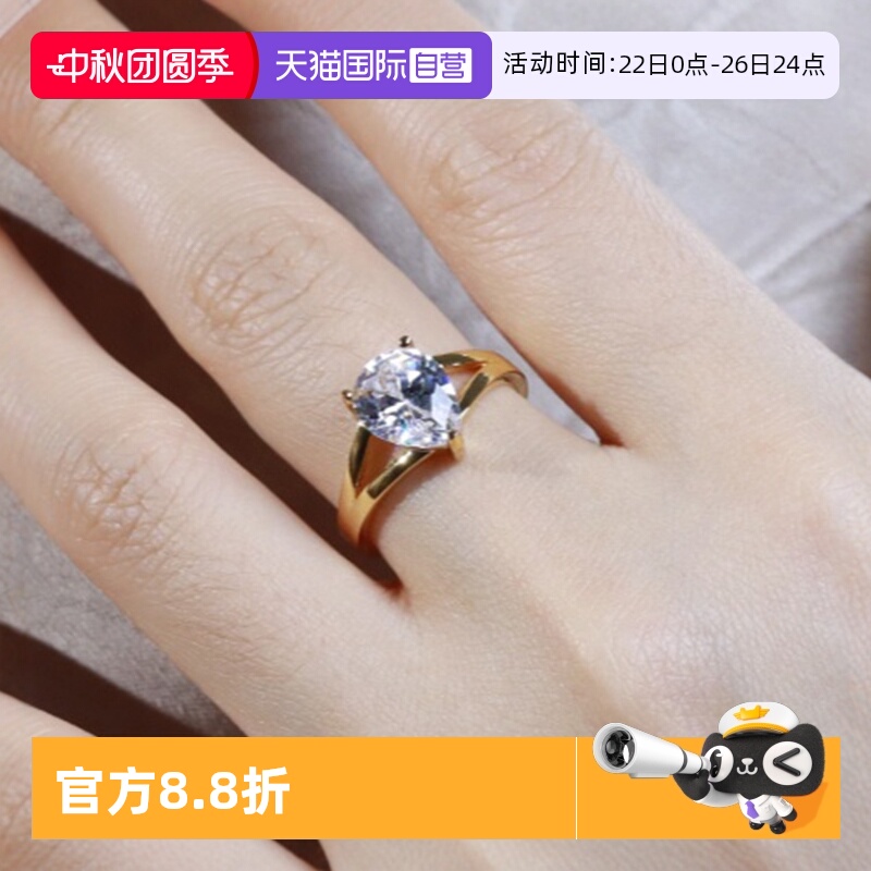 金色戒指女高级感新款法式设计风