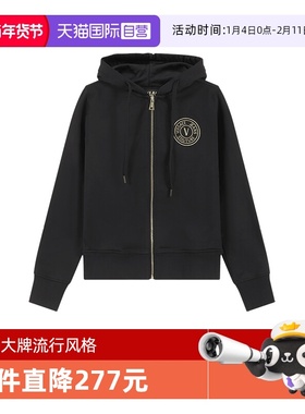 【自营】范思哲 VJC 女士连帽长袖卫衣运动衫 75HAIT06 CF06T开衫