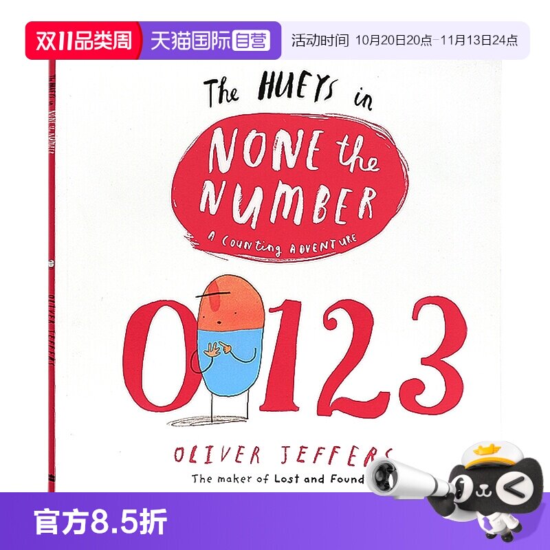 【自营】小不点来数数 英文原版绘本 None The Number 平装大开图画书 奥利弗童话绘本故事 睡前故事书培养宝宝价值oliver jeffers