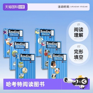 哈考特阅读技巧 自营 Reading 小学1 英文原版 Family 阅读理解完形填空 Harcourt 进口图书 Learning 6年级教辅 Skills