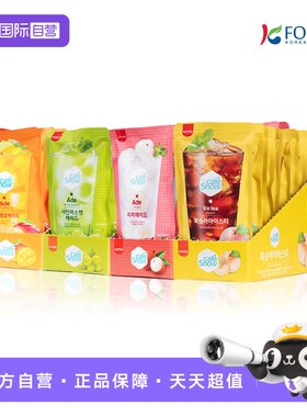 【自营】韩国三立桃子冰红茶饮料芒果饮品葡萄荔枝果汁230ml*10袋