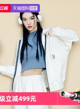 【自营】MLB针织夹克宽松款休闲服波士顿红袜标运动外套3ATRB0441