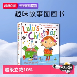 绘本 Christmas 自营 英文原版 Lulus系列 儿童早教趣味故事图画书 触摸翻翻操作书 Lulu 现货 圣诞节 露露 幼儿启蒙认知 精装