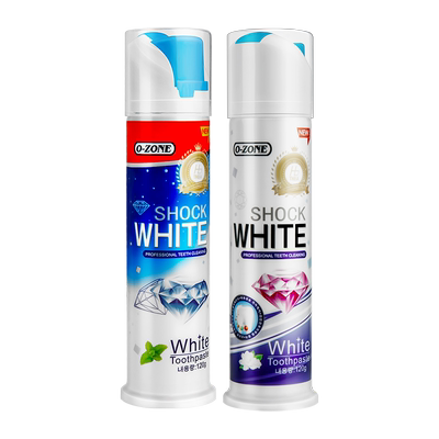 欧志姆按压式牙膏亮白去渍