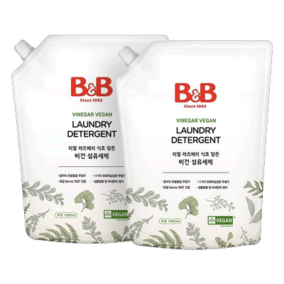 保宁B&B韩国1500ml*2无香洗衣液