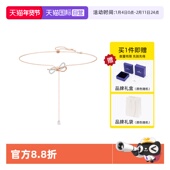项链送礼物 施华洛世奇蝴蝶结Y形项链锁骨链 自营 Swarovski