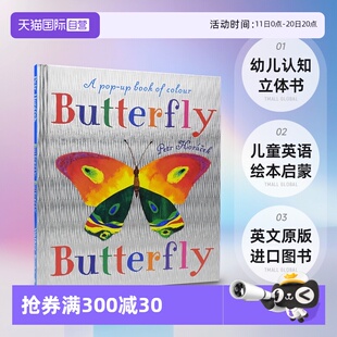 儿童英语绘本启蒙 进口图书 Colors Petr Butterfly Book 英文原版 Horacek蝴蝶蝴蝶在哪里幼儿认知立体书 自营