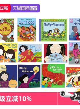 【自营】英文原版 中国传统文化节日绘本 Red is a Dragon/Kite Flying/Bringing in the New Year 5册 吴敏兰书单Grace Lin