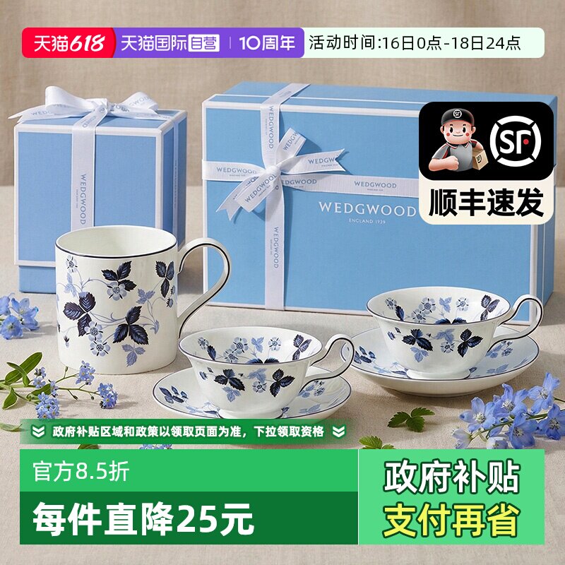 WEDGWOOD骨瓷办公室马克杯水杯