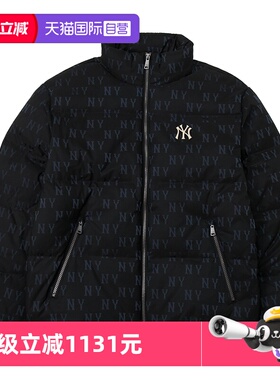 【自营】MLB羽绒服男女外套新款黑运动服保暖棉羽夹克潮3ADJM0346