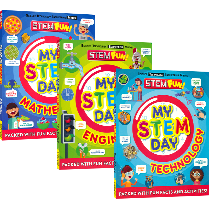 【自营】My STEM Day Technology Engineering Mathematics 我的STEM活动日 技术 工程 数学 科学启蒙 家庭实验 英文原版进口图书