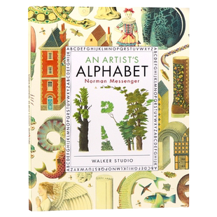 【自营】现货 艺术作品字母表 英文原版绘本 An Artist's Alphabet 字母书儿童英语启蒙认知图画书  亲子绘本平装Norman Messenger