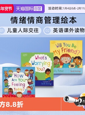 【自营】Molly Potter what's worrying you will you be my friend 儿童人际交往情绪情商管理绘本 英语课外读物 英文原版图书
