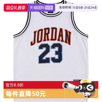 【自营】NIKE耐克男女大童T恤JORDAN休闲运动针织背心DO1968-635
