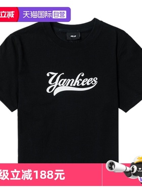 【自营】MLB上衣女士圆领短款T恤新款运动服休闲短袖3FTSV1243