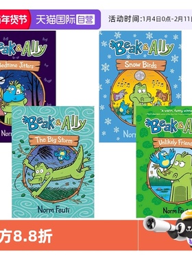 【自营】英文原版 Beak and Ally  喙和盟友 4册合售 含2本精装 幽默爆笑图像式章节读物  Hello Hedgehog 你好刺猬 同作者