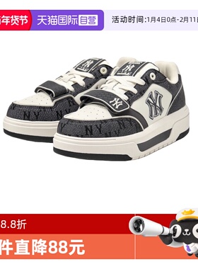 【自营】MLB 男女情侣休闲时尚板鞋厚底增高老花学长鞋3ASXP025N