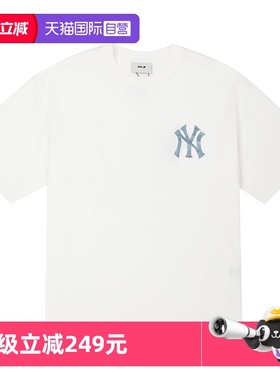 【自营】MLB男女情侣装短袖透气大logo时尚休闲情侣T恤3ATSM0953