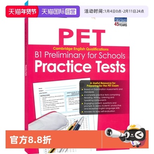 【自营】SAP Cambridge English Qualifications  B1 Preliminary for Schools Practice Tests 剑桥英语考试 PET PET  英文原版