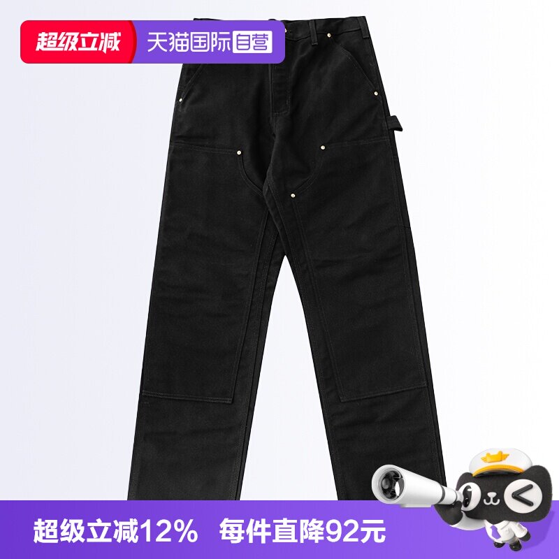卡哈特B01重磅帆布双膝工装裤