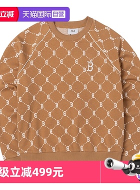 【自营】MLB卫衣男女同款时尚休闲运动服老花长袖套头衫3AMTM0144