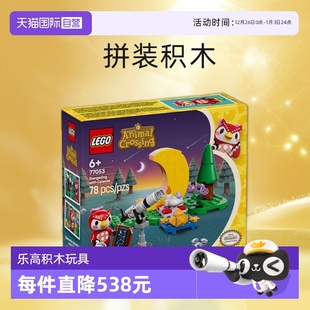 星空观测拼装 LEGO乐高77053动物森友会系列傅珂 积木 自营