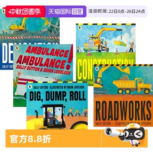 進(jìn)口童書 幼兒科普 Ambulance Roadworks 英文原版 挖掘機(jī) Demolition 交通工具 緊急救援 工程機(jī)械認(rèn)知繪本 自營 Construction