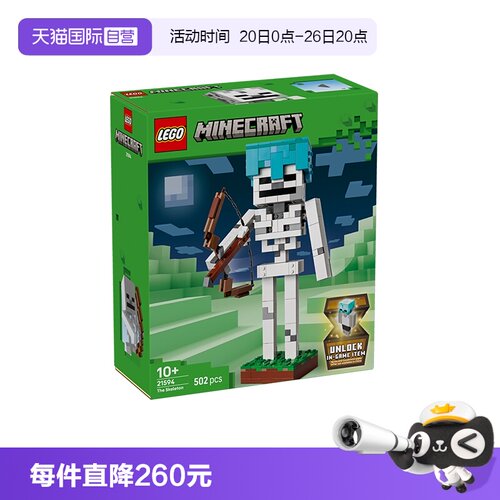 乐高积木我的世界21594骷髅