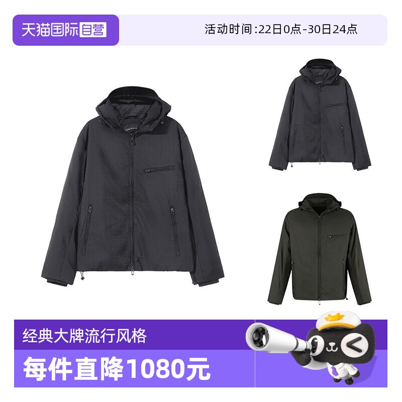 阿玛尼男士棉服夹棉外套