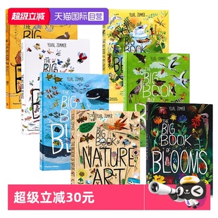 Big 自然科普艺术大书6册The Book 大自然熏陶精装 Birds鸟类Blue海洋Bugs虫子Blooms花卉Beasts野兽百花大绘本英文原版 自营