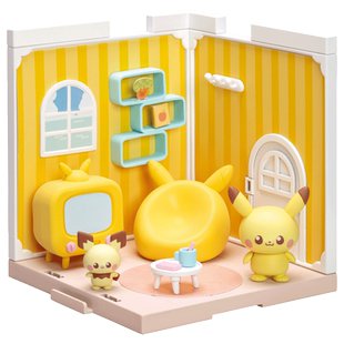 【自营】TOMY多美卡宝可梦皮卡丘精灵小屋拼装模型男女孩玩具礼物