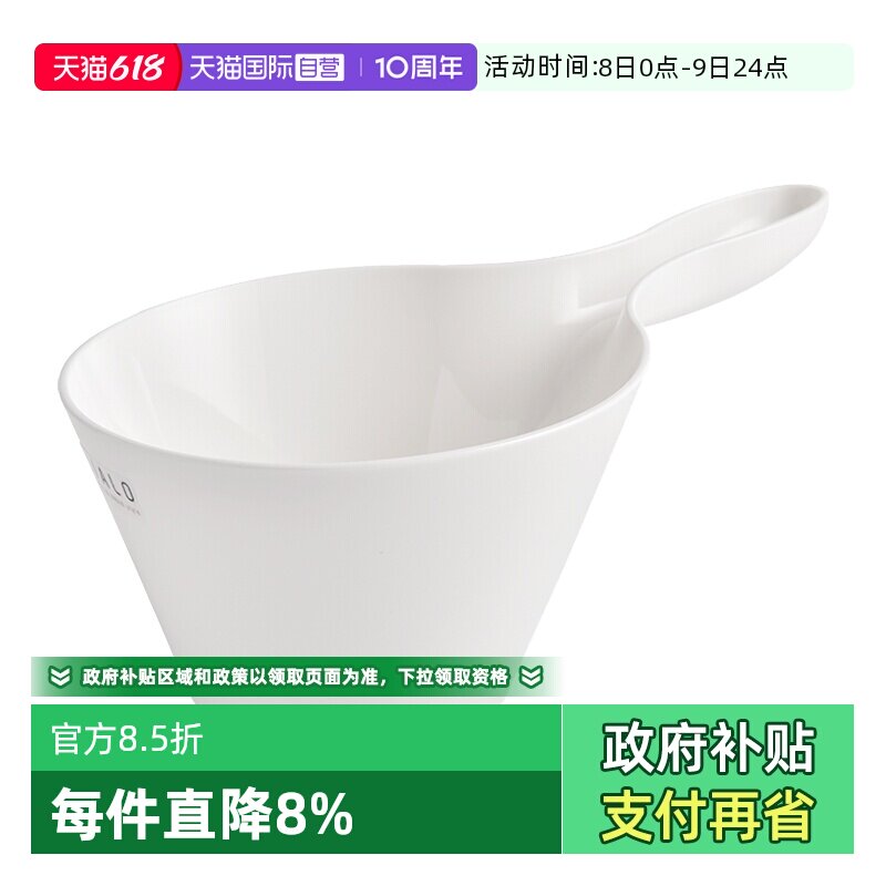 日本asvel 水勺厨房舀水瓢家用长柄塑料加深厚水舀子水漂洗头水勺
