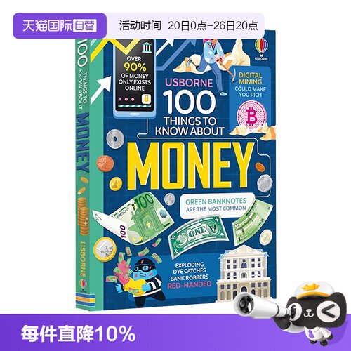 【自营】关于金钱的100件事 Usborne大发现系列 100 Things to Know About Money 精装 英文原版 尤其伯恩青少年科普绘本