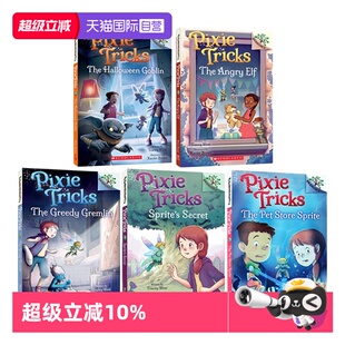 【自营】英文原版 学乐 精灵游戏 1-5册 Pixie Tricks 小精灵诡计 英文原版送音频 学乐大树系列 章节桥梁书儿童魔法故事