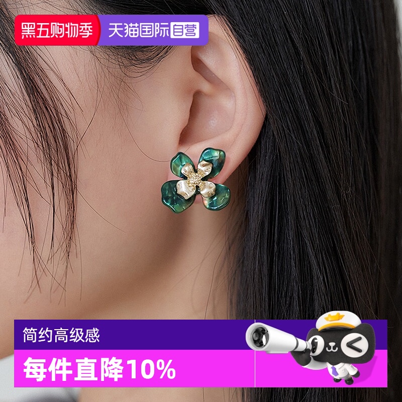 OSEWAYA小众简约女立体花朵耳钉