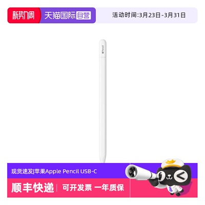 【自营】Apple/苹果 Apple Pencil USB-C 电容笔磁吸触控笔平板电脑适用于iPad mini7/A16/ProM5/AirM3手写笔
