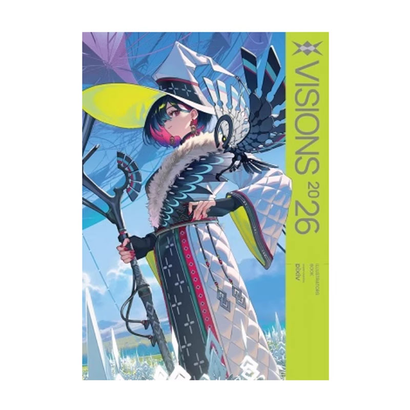 【自营】预售 VISIONS2026画集 ILLUSTRATORS BOOK 海外限定特典 p站插画年鉴日本插画师作品集
