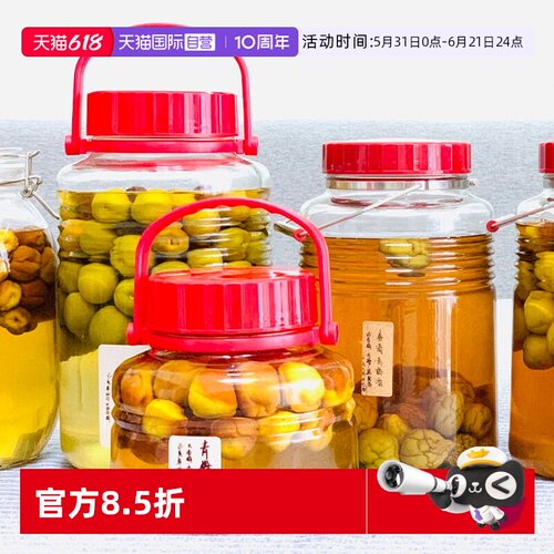 【自营】aderia日本进口青梅酒罐泡酒密封罐无铅玻璃瓶自酿酒坛