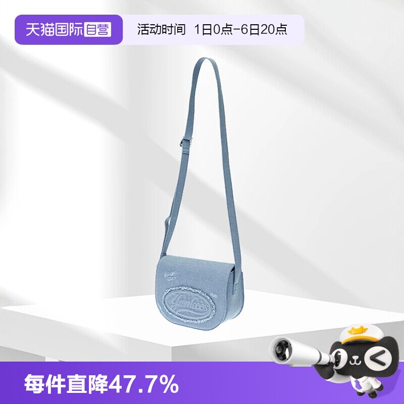 【自营】MLB女包做旧LOGO斜挎包复古仿牛仔单肩通勤七夕春夏CRVD1图片